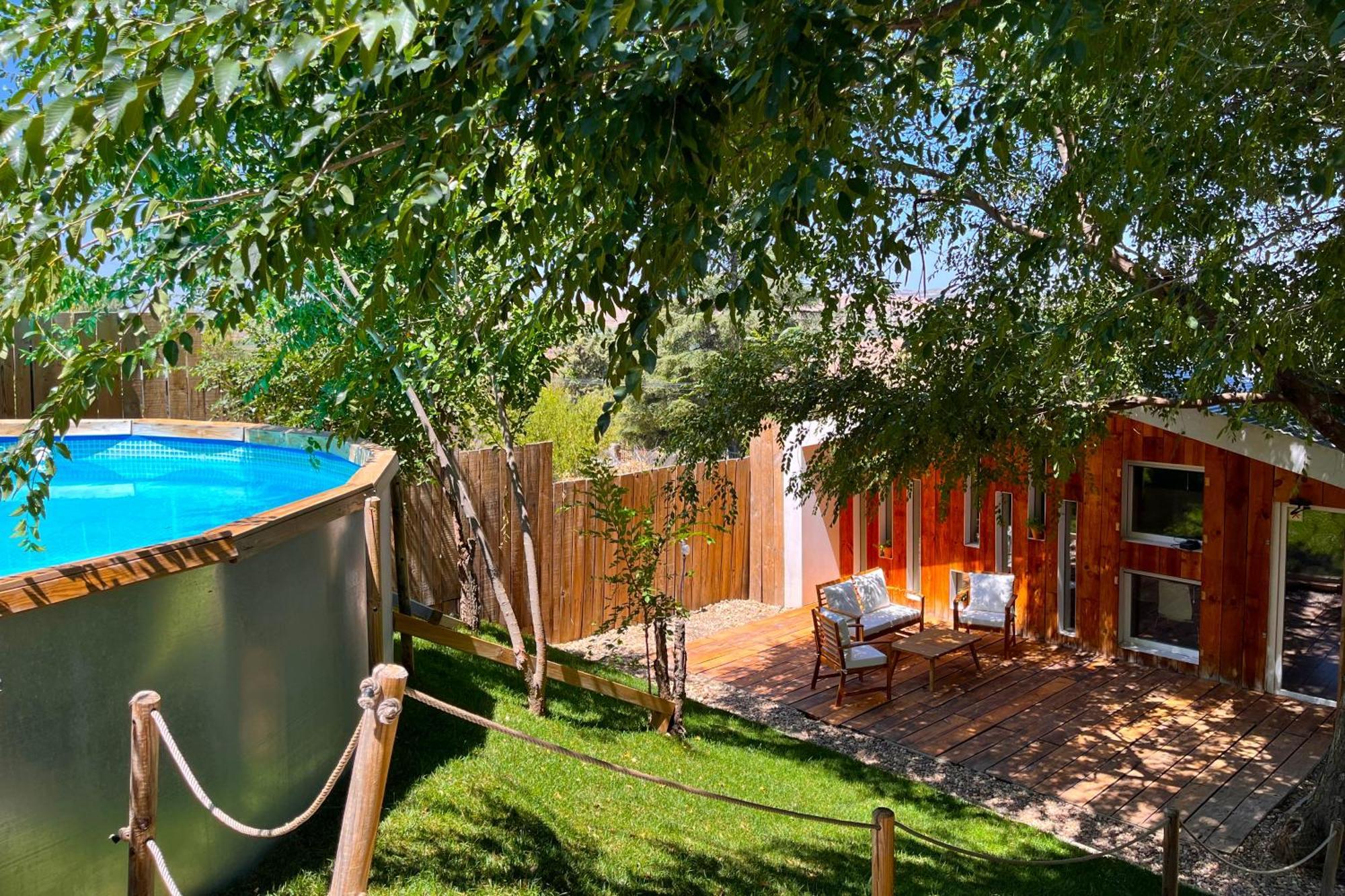 Fee4Me Cabin With Pool And Garden San Martin De La Vega Luaran gambar